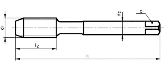 Strojní závitník UNF 1/4-28 HSSE 2B DIN374 B - 3505