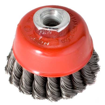 Magg Kartáč hrnkový dvouřadý copánkový 80 mm, S 0,5 mm, závit M14x2, BL97009