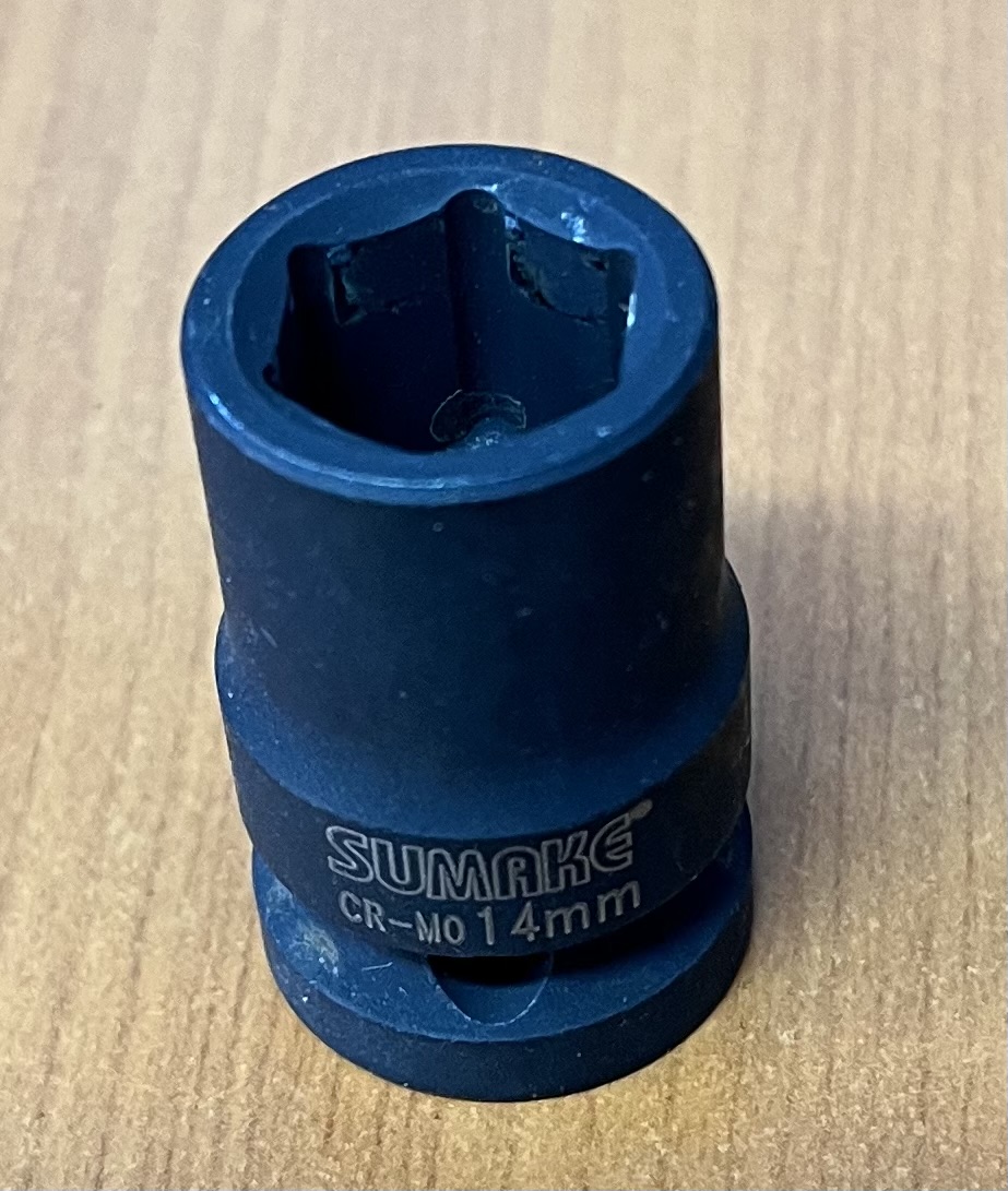 SUMAKE Hlavice 1/2" 6hranná metrická 14mm, kovaná