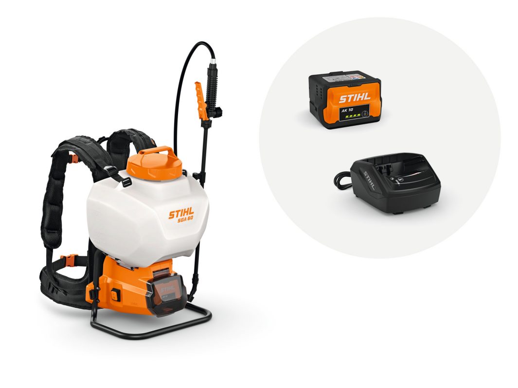 STIHL SGA 60 SET (AK 10 + AL 101), akumulátorový zádový postřikovač