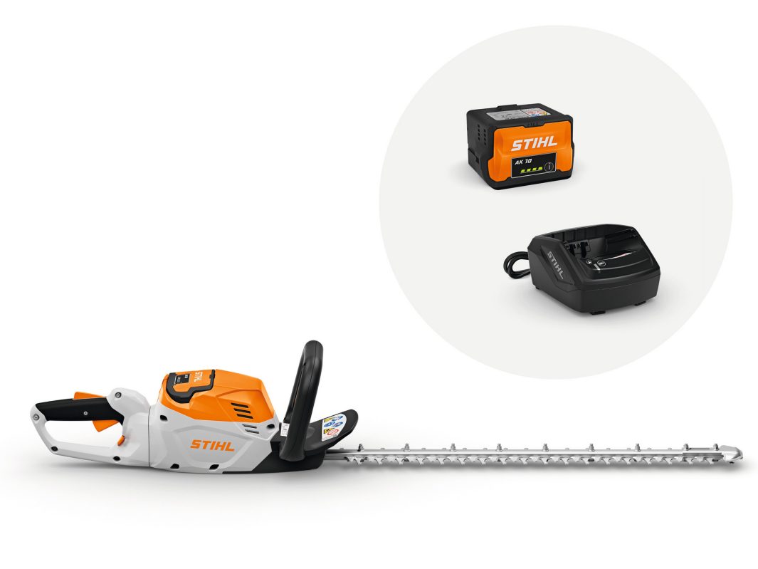 STIHL Aku nůžky HSA 60 SET s akumulátorem AK 10 a nabíječkou AL 101