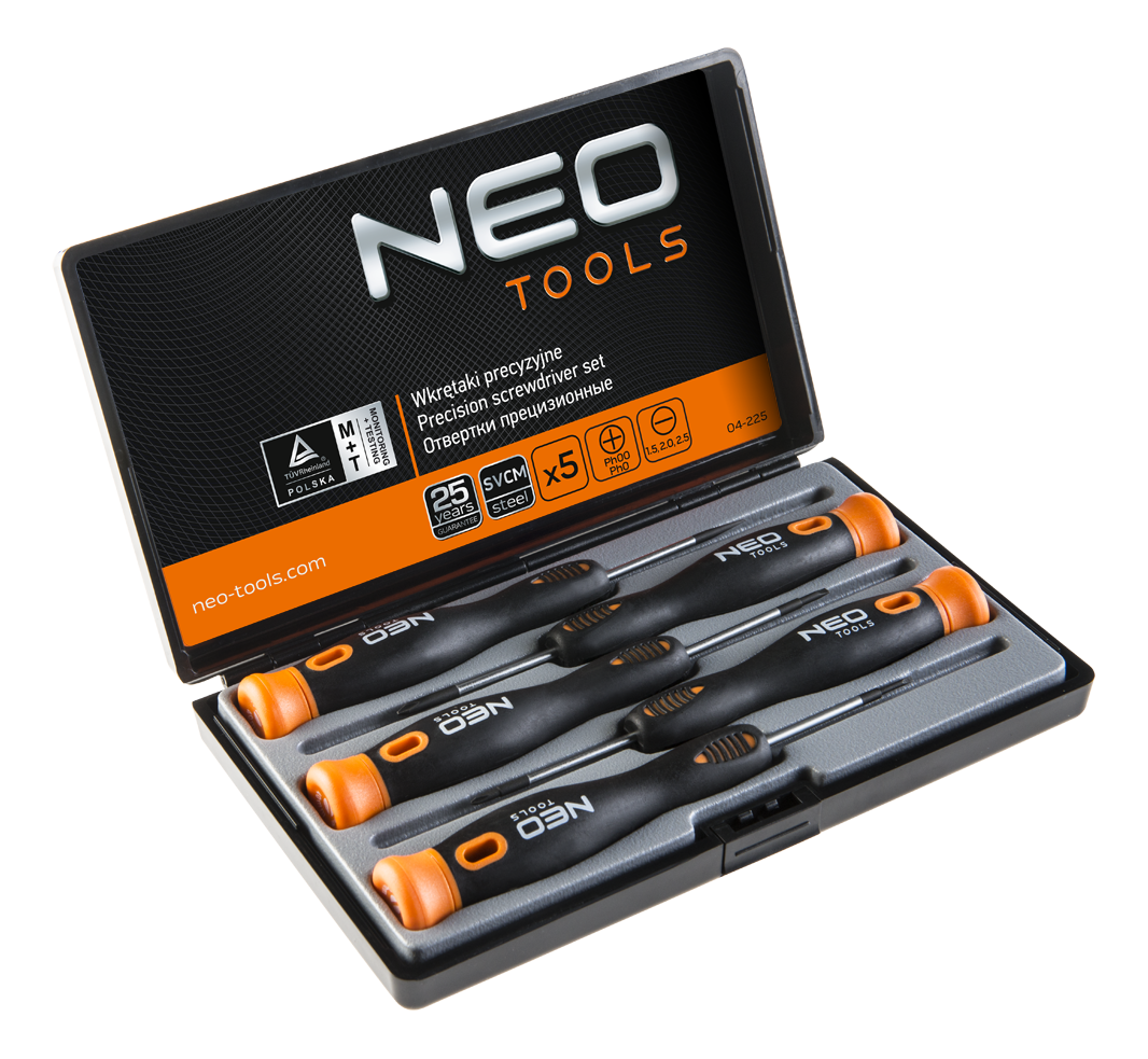 Sada šroubováků Neo-Tools, plochý + PH,5 ks