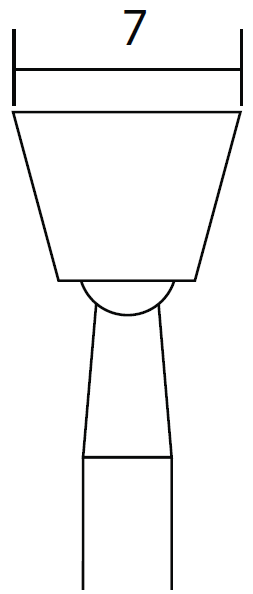 Proxxen Stopkové brousky - korund - kužel - 5 ks, 28778