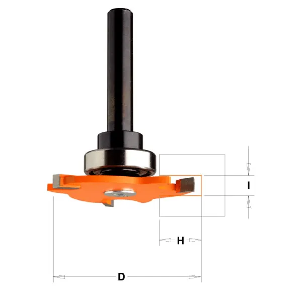 CMT C923A Talířová drážkovací fréza s ložiskem D 47,6mm, I=5mm, H=12,8mm, S=8 HW