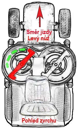 Žací nůž HUSQVARNA/PARTNER/McCULLOCH 46,4 cm, levý, 831