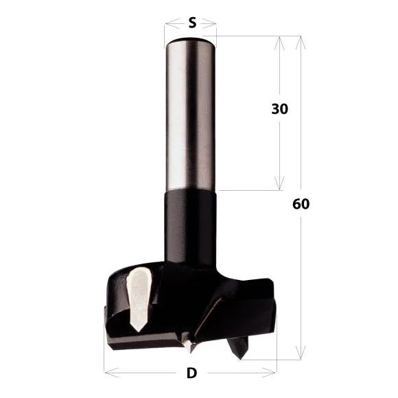 CMT F591 Sukovník D 25mm, L=60mm, S=8, HM-RH