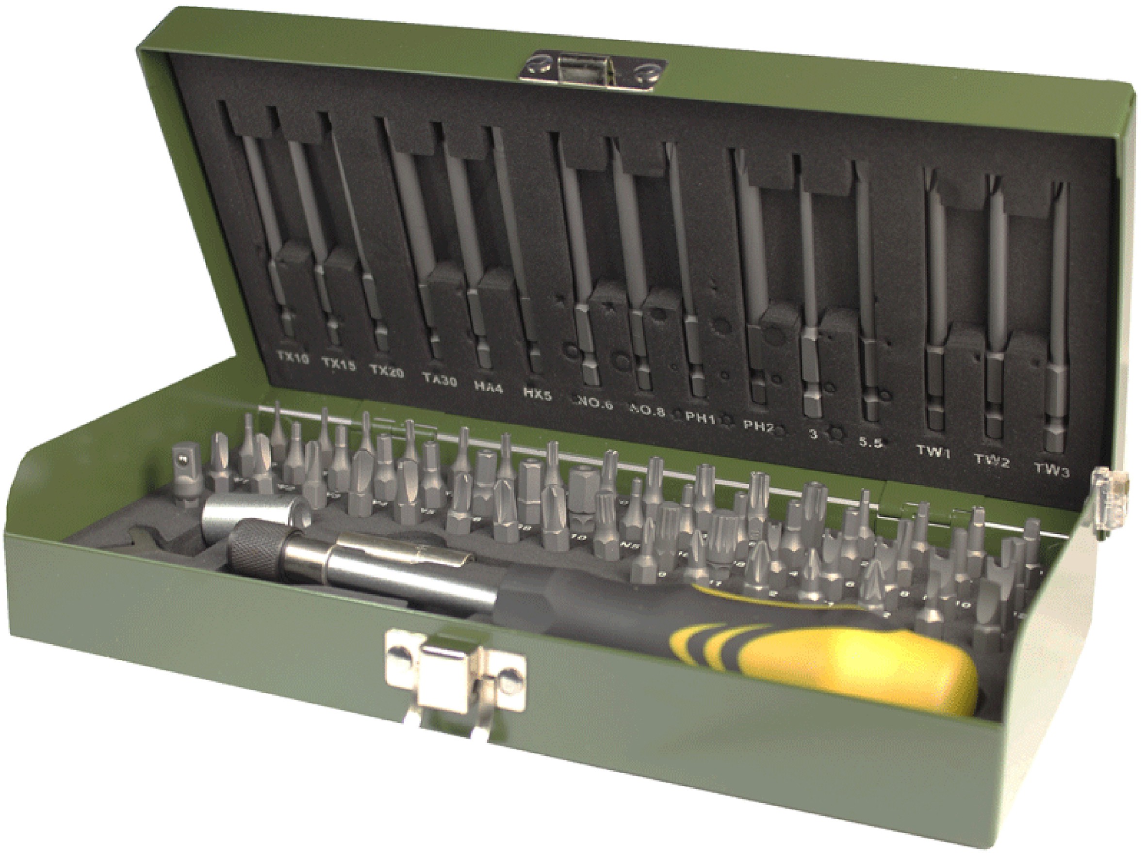 Proxxon Sada bezpečnostních bitů se šroubovákem, 75 dílů, 23107