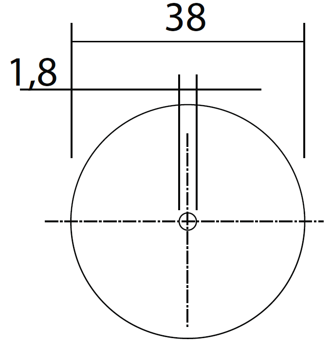 Proxxon Řezací kotoučky ∅ 38 mm - 5 ks + trn, 28820