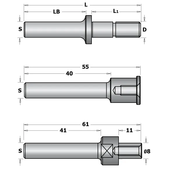CMT C924 Trn talířové frézy s ložiskem S=8
