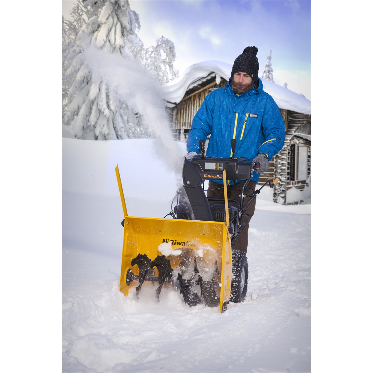 RIWALL PRO RPST 6071, dvoustupňová sněhová fréza 7,1 HP s elektrostartem