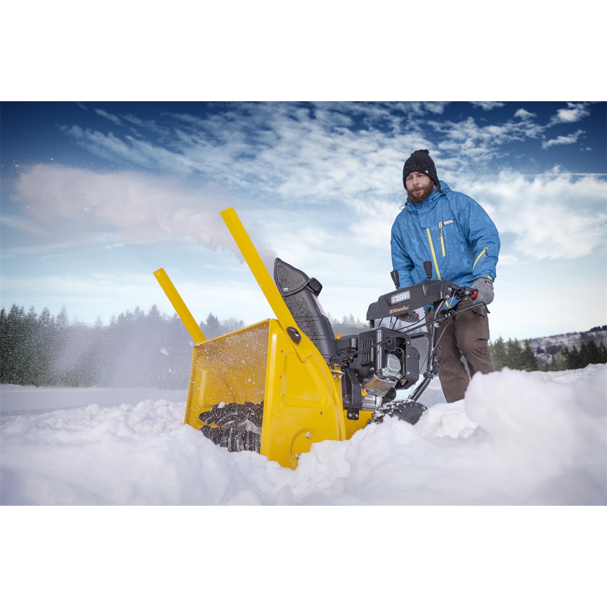 RIWALL PRO RPST 6071, dvoustupňová sněhová fréza 7,1 HP s elektrostartem