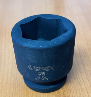 TONA EXPERT Hlavice 3/4" 6hranná metrická 34mm, průmyslová, E113473